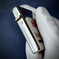 thumbnail image 3 of 581 Classic Marlboro 6th Edition semi-automatic ejection mechanical linkage kerosene lighter for men,印第安人, 3 of 10