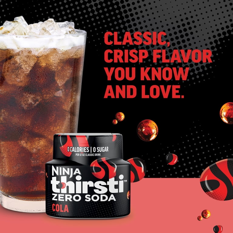 Ninja Thirsti ZERO SODA Cola Flavored Liquid Water Drops, 1 Flavor