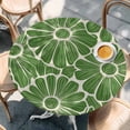 thumbnail image 3 of Round Table Cover 36-44 Inch Green Spring Floral Waterproof Reusable Table Cloth Round Fitted Vinyl Tablecloth with Elastic Edged for Parties Outdoors, Pastoral Flower Abstract Art, 3 of 9
