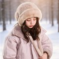 thumbnail image 4 of Faraee Kids Fuzzy Winter Trapper Hat Plush Ear Flap Hat with Tie Strings Soft Windproof Warm Snow Hat for Boys Girls Cold Weather 2‑8Y, 4 of 6
