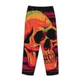 thumbnail image 5 of Balery Skull And Flag Usa print Women's Pajama Pants,Ultra Lightweight Pjs,Lounge Pant-Large, 5 of 9