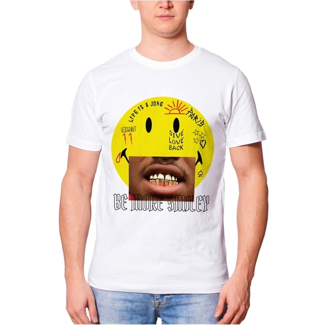 Elevenparis Hombre Lambel Graphic T-Shirt blanco XL