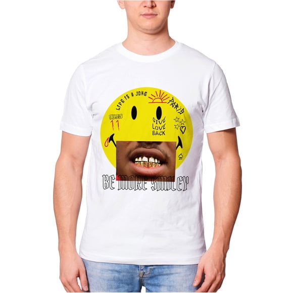 Elevenparis Hombre Lambel Graphic T-Shirt blanco XL
