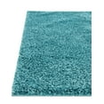 thumbnail image 6 of Rugs.Com Soft Solid Shag Collection Area Rug ‚Äì 5' x 8' Turquoise Shag Rug Perfect For Bedrooms, Dining Rooms, Living Rooms, 6 of 7