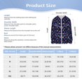 thumbnail image 5 of Cauagu Sea Jellyfish Print Sun Protection Jacket for Teen,Full-Zipper Long Sleeve Sun Shirts with Pockets UV Hoodie Shirts Outdoor Athletic Jacket-, 5 of 7