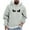 Gray, variant on LpwkSSA Graphic Print Hoodie for Men Casual Long Sleeve Solid Color Pullover Drawstring Hooded Sweatshirt with Fornt Pocket Casual Sports Hoodie Green XXL