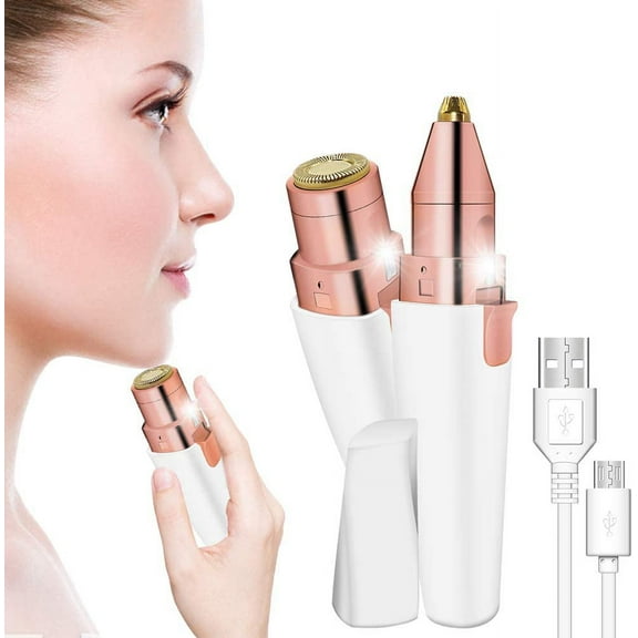 Electric 2-in-1 Eyebrow Epilator - USB Rechargeable Shaver