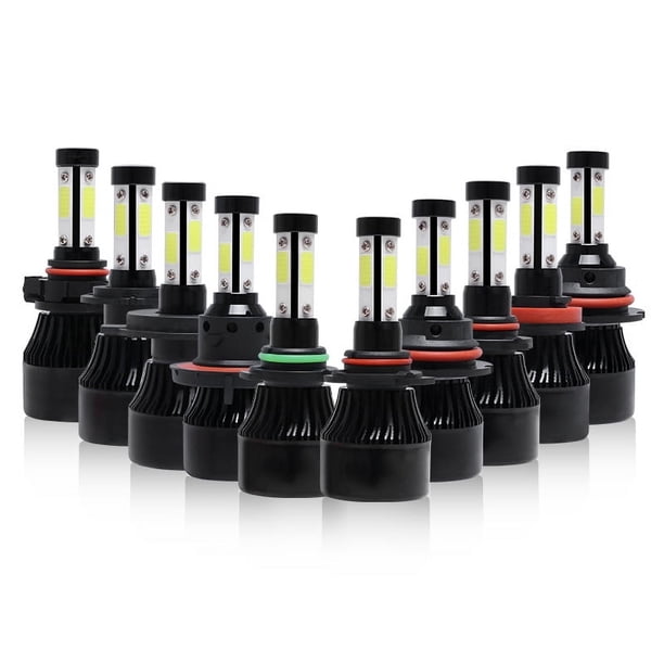 Faros LED automotrices modificados con accesorios para faros LED automotrices de cuatro lados