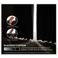 thumbnail image 3 of Gorgeous Home Linen 2‑Panel Blackout Thermal Window Curtains, Bronze Grommet Top, Taupe Sand, 108 in Extra Long Adam Home Décor, 3 of 5