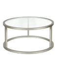 thumbnail image 2 of Evelyn&Zoe Parker 35" Wide Round Coffee Table, Satin Nickel, 2 of 8