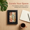 thumbnail image 3 of Unique Bargains MDF Wood Cute Wavy Picture Frame Black 4" x 6", 3 of 6