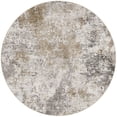 thumbnail image 3 of UERMEI 6ft Round Area Rug for Living Room, Washable Non-slip Soft Indoor Modern Abstract 6'x6' Round Rug for Bedroom Office Home Decor Carpet, Brown, 3 of 8