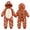 Brown, variant on Toddler Boys Girls Turtle Hooded Romper Floral Print One Piece Jumpsuit Zip Up Warm Outfit for Baby Halloween Cosplay Daily Wear(Green2,8-9Y)