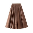 thumbnail image 4 of Sngxgn Skirts for Women Elastic High Waisted Skirt Womens Summer Skirts Trendy(Coffee,One Size), 4 of 7