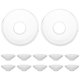thumbnail image 2 of 12 piezas de atrapasueños de vidrio para velas, elegante atrapasueños de vidrio transparente, protector de cera para decoración del hogar, restaurantes y hoteles., 2 of 6