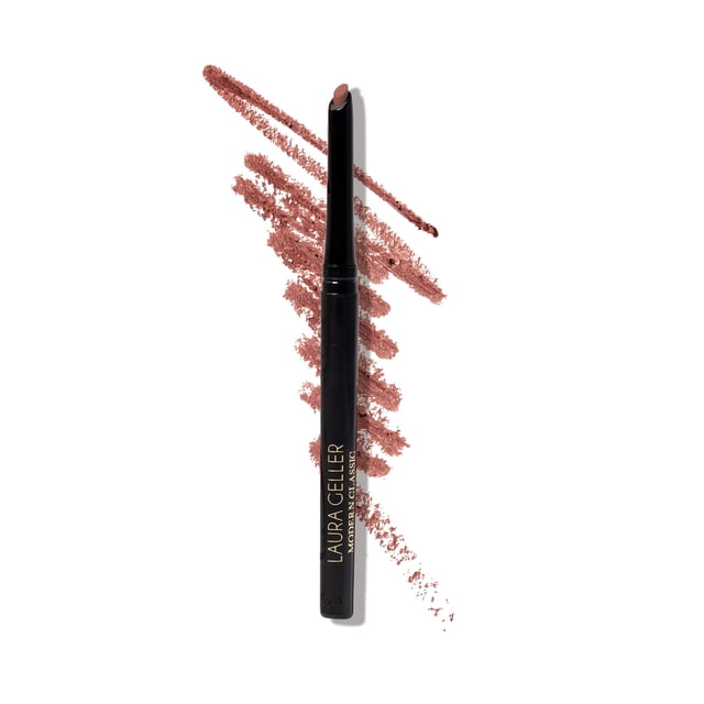 LAURA GELLER NEW YORK Delineador de labios clásico moderno Delineador de labios lujoso y cremoso de larga duración que evita que se desvanezca y se desvanezca Puramente rosa