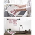 thumbnail image 5 of Pink Mother's Day Kitchen Dish Towels for Drying Dishes Set of 3, Watercolor Flowers Modern Polka Dot Striped Waffle Weave Microfiber Hand Tea Bathroom Towels Quick Dry & Absorbent Towel 15.7x23.6, 5 of 7