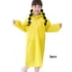 thumbnail image 2 of Injueey Chubasquero de 3 piezas para niños, impermeable para senderismo y acampada, Poncho de EVA, ropa de lluvia para niños y niñas, Paraguas de lluvia Amarillo, 2 of 6