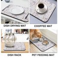thumbnail image 4 of Boho Cat Aesthetic Coffee Bar Mat - 4-Layer Absorbent Mat for Espresso Machine, Cat and Moon Design, Durable, 4 of 5