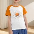 thumbnail image 4 of Spazoro Toddler Girls T-shirts, Crewneck Graphic Summer Casual Short Sleeve Tops Tee Orange Size 7 T, 4 of 4