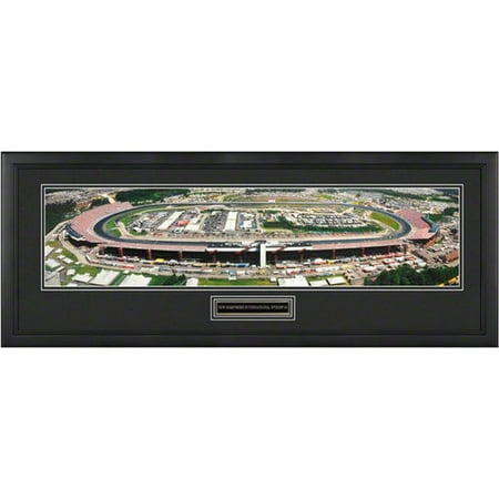 New Hamphshire International Speedway Framed Panoramic with Engraved Plate