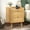 1, variant on Nightstands Set of 2, Small Night Stands with Charging Station, Wood Rattan Bed Side Table Sets with 2 Storage Drawers & Wooden Handles, Farmhouse Boho End Tables for Bedroom, Living Room, Sofa