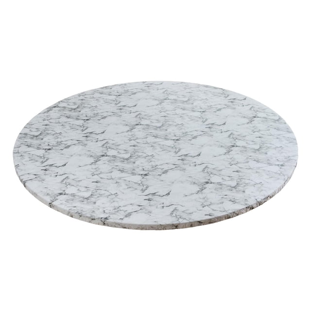 Bewildely Round Vinyl Fitted Tablecloth Table Cover with Flannel Decoración del hogar Blanco 114 a 140 cm