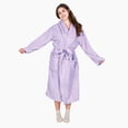 thumbnail image 3 of Tirrinia Women's Plush Soft Robe, Fluffy, Warm, and Fleece Sherpa Shaggy Bathrobe for Ultimate Comfort, Machine Washable, Medium Size, Purple, 3 of 7