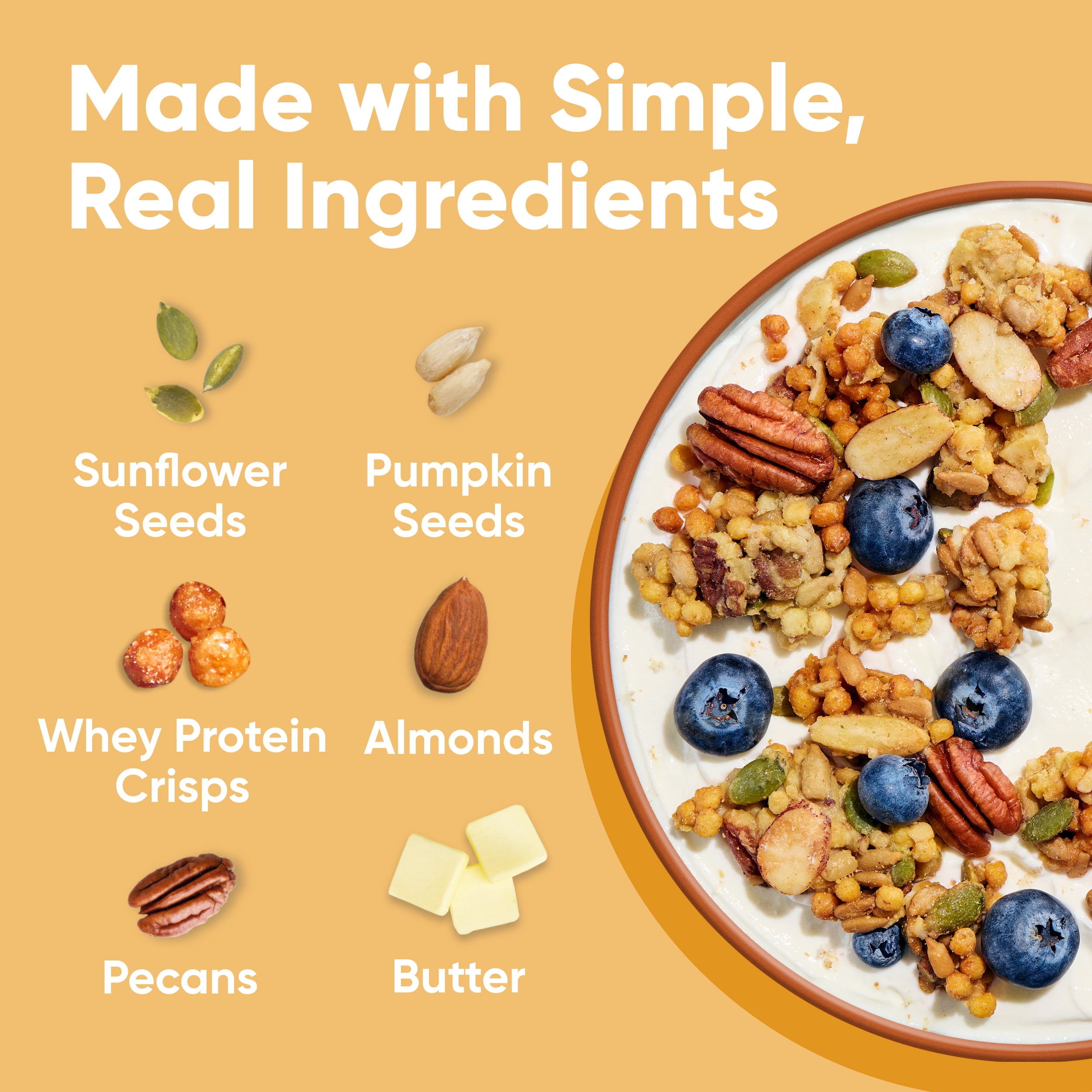 (4 pack) NuTrail 17g Protein Nut Granola Cereal, Almond Butter, No Sugar Added, Keto, Low Carb, Gluten Free, Grain Free, Healthy Breakfast 10 oz. 1 Count
