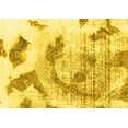 thumbnail image 1 of Ahgly Company Machine Washable Indoor Rectangle Abstract Yellow Modern Area Rugs, 5' x 8', 1 of 4
