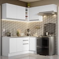 thumbnail image 2 of Cocina Integral Completa Esquinera 349cm Blanco Glamy Madesa, 2 of 9