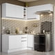 thumbnail image 2 of Cocina Integral Completa Esquinera 349cm Blanco Glamy Madesa, 2 of 9