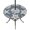 Navy, White, Indigo, variant on Round Outdoor Tablecloth with Umbrella Hole and Zipper, Red Coastal Starfish Tablecloth with Elastic Waterproof, Ocean Sea Shells Nautical Marine Patio Table Covers for 55" - 60" Picnic Pool Tables