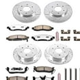 thumbnail image 3 of PowerStop Front and Rear Z36 Truck & Tow Carbon-Fiber Ceramic Brake Pad and Drilled and Slotted Rotor Kit Fits: INFINITI NISSAN Select Models K212-36, 3 of 9