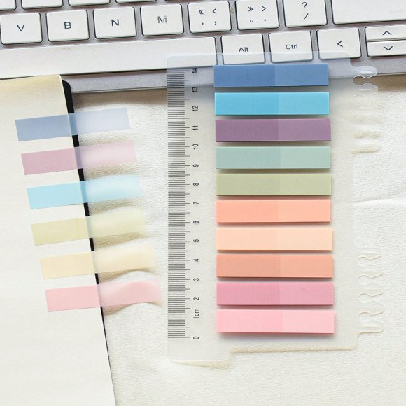 LNGOOR 200 Sheets Of 1 Type PET Sticky Notes European Retro Color Index Tabs Labels Morandi Colors Categorizing Tabs Japanese And Korean Students Stationery Sticky Notes Office Supp