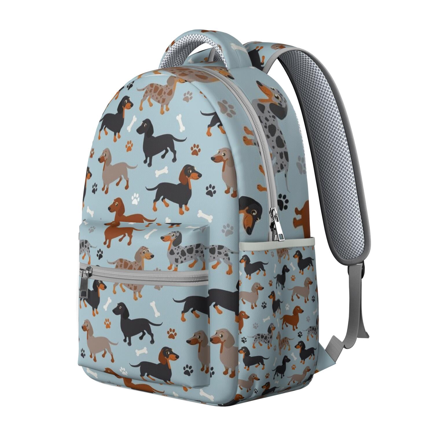 Bone Pattern Student Backpack - Stylish & Organized Storage for School Essentials