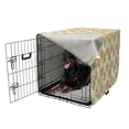thumbnail image 5 of Fruit Dog Crate Cover, Repetitive Banana Sketch Motifs on Summer Tones Waved Background, Easy to Use Pet Kennel Cover Small Dogs Puppies Kittens, 7 Sizes, Charcoal Grey and Multicolor, by Ambesonne, 5 of 6