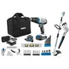 HART 3/8-inch Drill/Driver Project Kit & HART 12-inch Hybrid String Trimmer/Blower Combo Kit