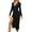 Black, variant on Women'S Casual Dress Elegant Velvet Dress With Asymmetrical Neckline For Night Out And Casual Wear Dresses Pink 2XL