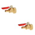 thumbnail image 3 of Redempat Threaded Brass Ball Valve for Multiple Uses 20mm 8mm Red 2Set, 3 of 6