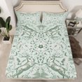 thumbnail image 2 of Homewish Teens Wildlife Rabbit Deer 4-Piece Full Size Sheets,Floral Butterfly Dragonfly Bed Sheets,Chic Flowers Lightweight Sheet Sets,Microfiber Bedroom Decor, 2 of 7