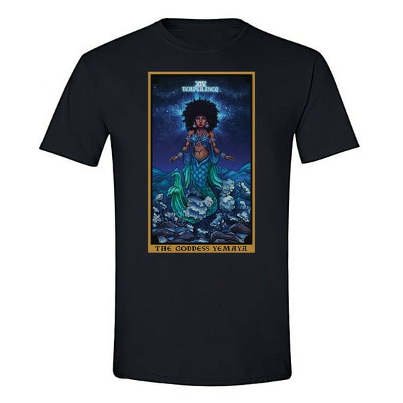 The Ghoulish Garb The Goddess Yemaya in the Temperance Tarot Card Shirt Small