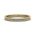 thumbnail image 2 of Natural 1.25Ct Princess Cut Diamond Classic Channel Set Women's Anniversary Wedding Eternity Band Ring Solid 18k Yellow Gold F VS2, 2 of 3