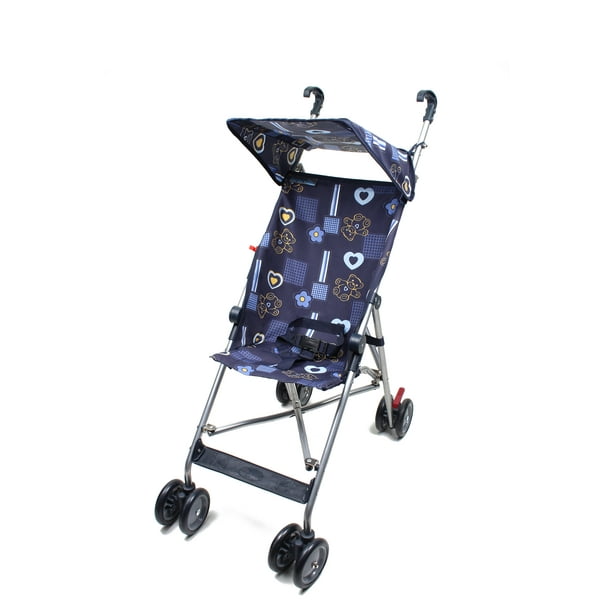 Wonder Buggy Parker Umbrella Stroller With Canopy Navy Bear Print
