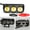 Straight Bright Black, variant on Ueasy Motorcycle Spotlights Two-Color LED Headlights Three-Eye Spotlights Near and Far Light Waterproof Electric Motorcycle Headlights