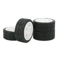 thumbnail image 4 of Neumlicos de Ruedas RC, Neumós de Goma Rc Juego de Pitezas de Mejora de Ruedas de PlásTiCO Con Aleta de Cubo para Coche Deportivo Plano 1/10, 4 of 7