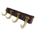 thumbnail image 4 of Vintage Western Rustic Stag Deer Crown Antlers 4-Pegs Wall Coat Keys Hooks Decor, 4 of 5