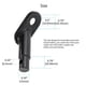 thumbnail image 3 of Conector de enganche de remolque de bicicleta, accesorios de adaptador de ciclismo (negro) Accesorio de remolque de bicicleta en empeine de enganche de remolque de bicicleta para empeine, 3 of 5