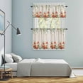 thumbnail image 5 of Red Poppy Kitchen Curtains Sets for Windows 36 Inch Length, Farmhouse Country Vintage Flower Leaf Plant Rod Pocket Window Treatments Tier Curtains and Valances Set for Bedroom/Bathroom, 5 of 8