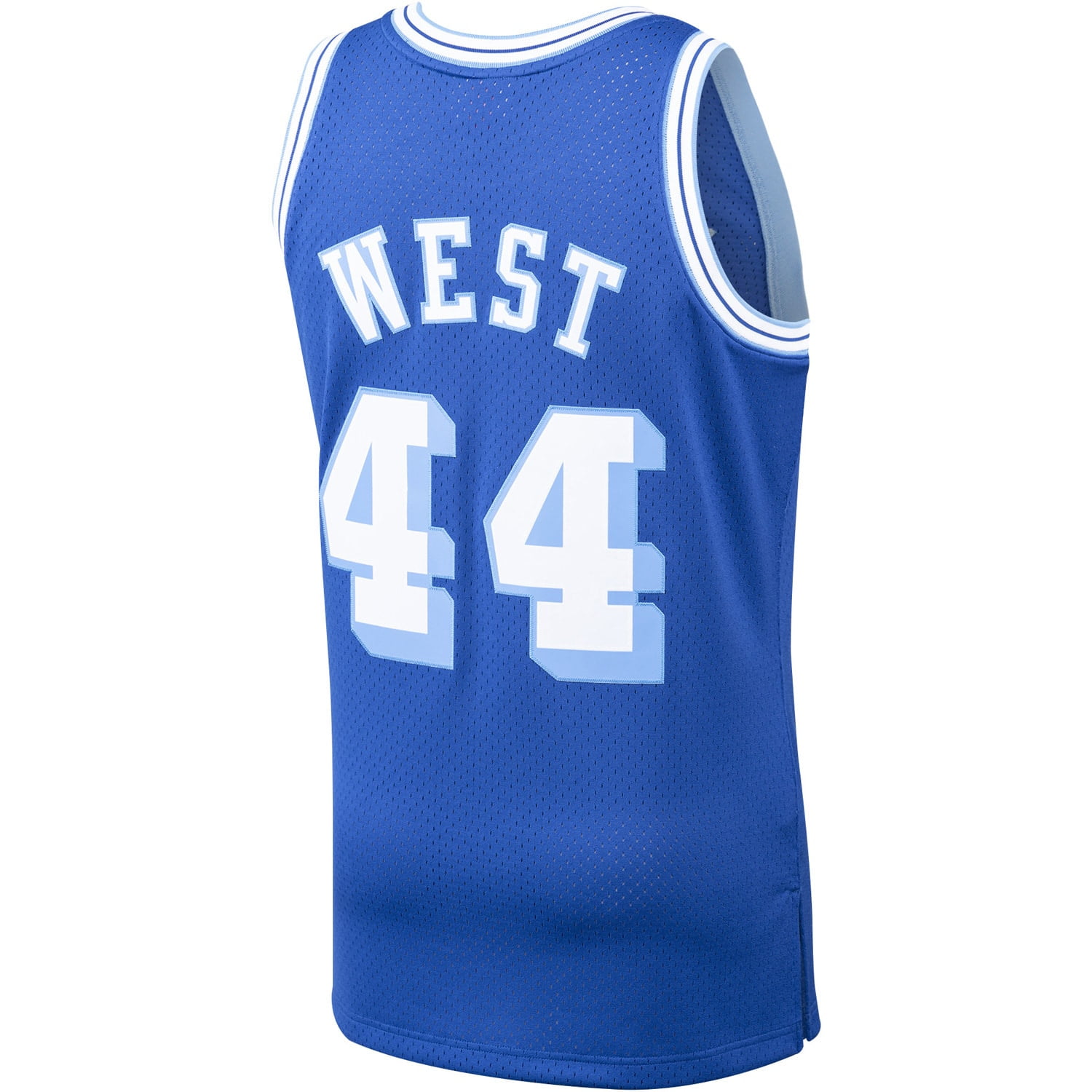 Jerry West Signed Los Angeles Throwback Blue Jersey